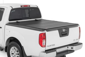Nissan Frontier Hard Tri-Fold Flip Up Bed Cover - Rough Country - Second-Generation - '05-'21